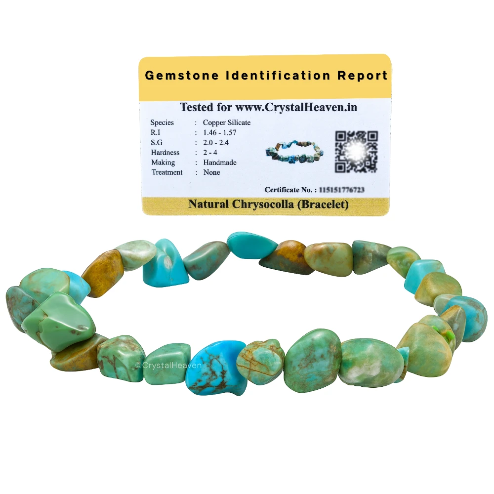 Chrysocolla Tumbled Bracelet (Elastic) - Image 2