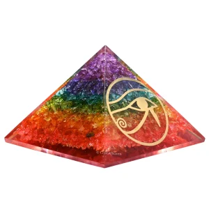 7 Chakra Onyx Orgone Pyramid (RA)
