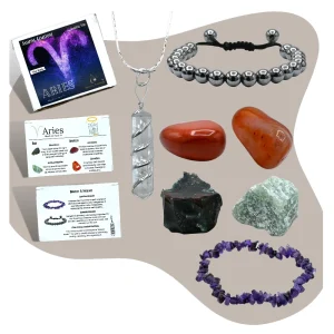 Aries Healing Crystals and Stones Premium Set