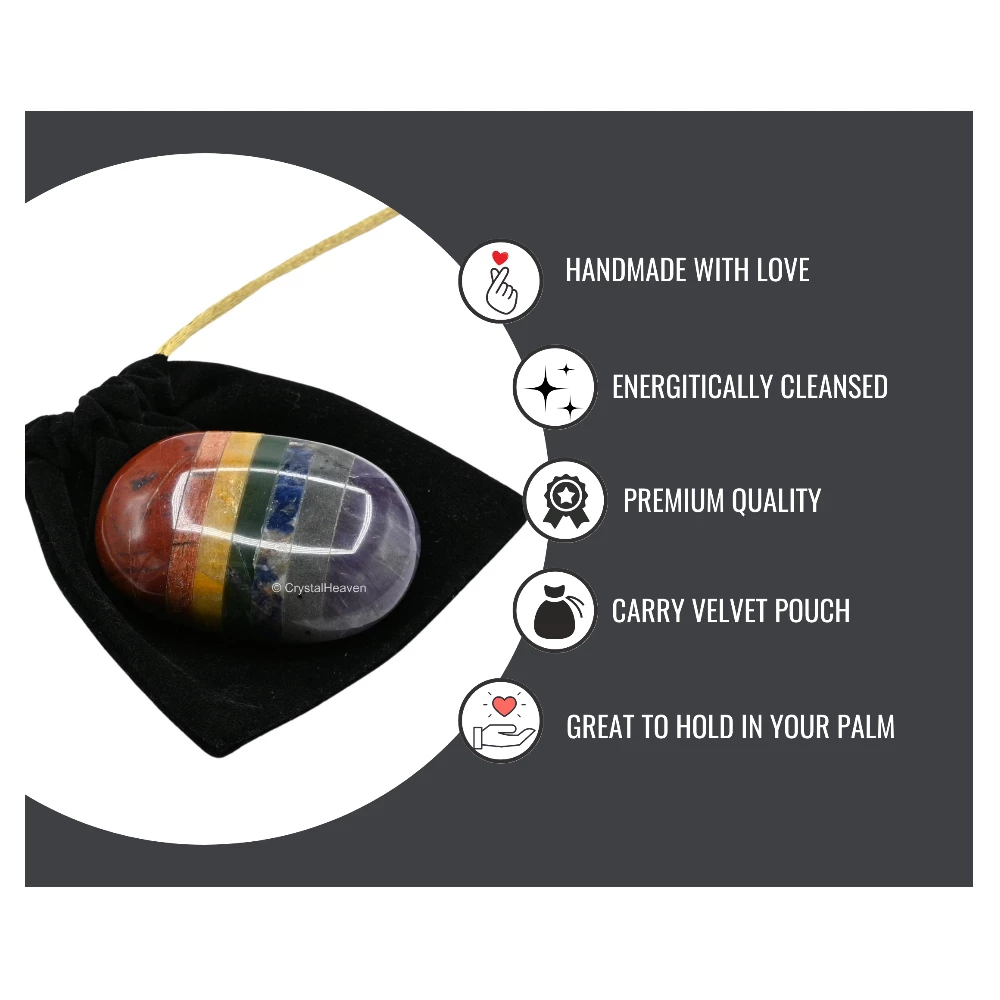 7 Chakra Palm Stone - Image 6