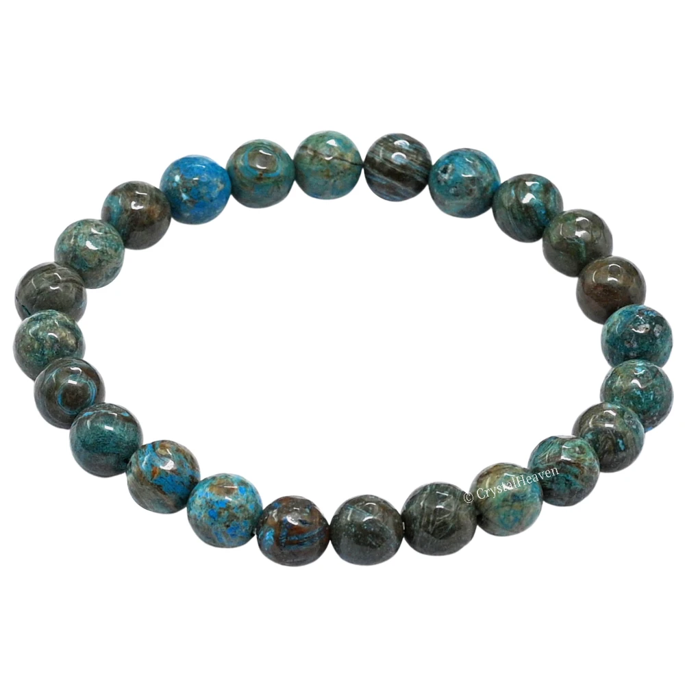 Chrysocolla Bracelet (Faceted-Stretchable) - Image 3