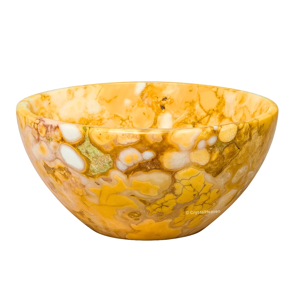 Yellow Jasper Crystal Bowl - 2 Inch - Image 8