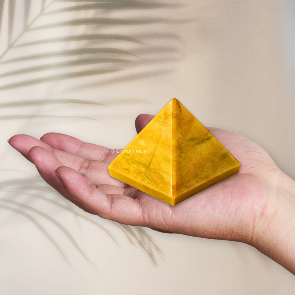 Yellow Jasper Pyramid (2 Inch) - Image 4