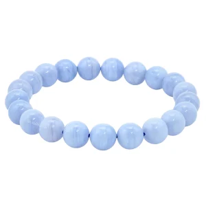 Blue Lace Agate Bracelet (Elastic)