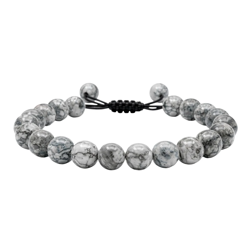 Aquamarine Healing Crystal Bracelets - 6mm Beads (Adjustable) - Image 10