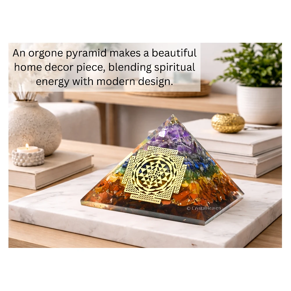7 Chakra Orgone Pyramid (Shriyantra) - Image 6