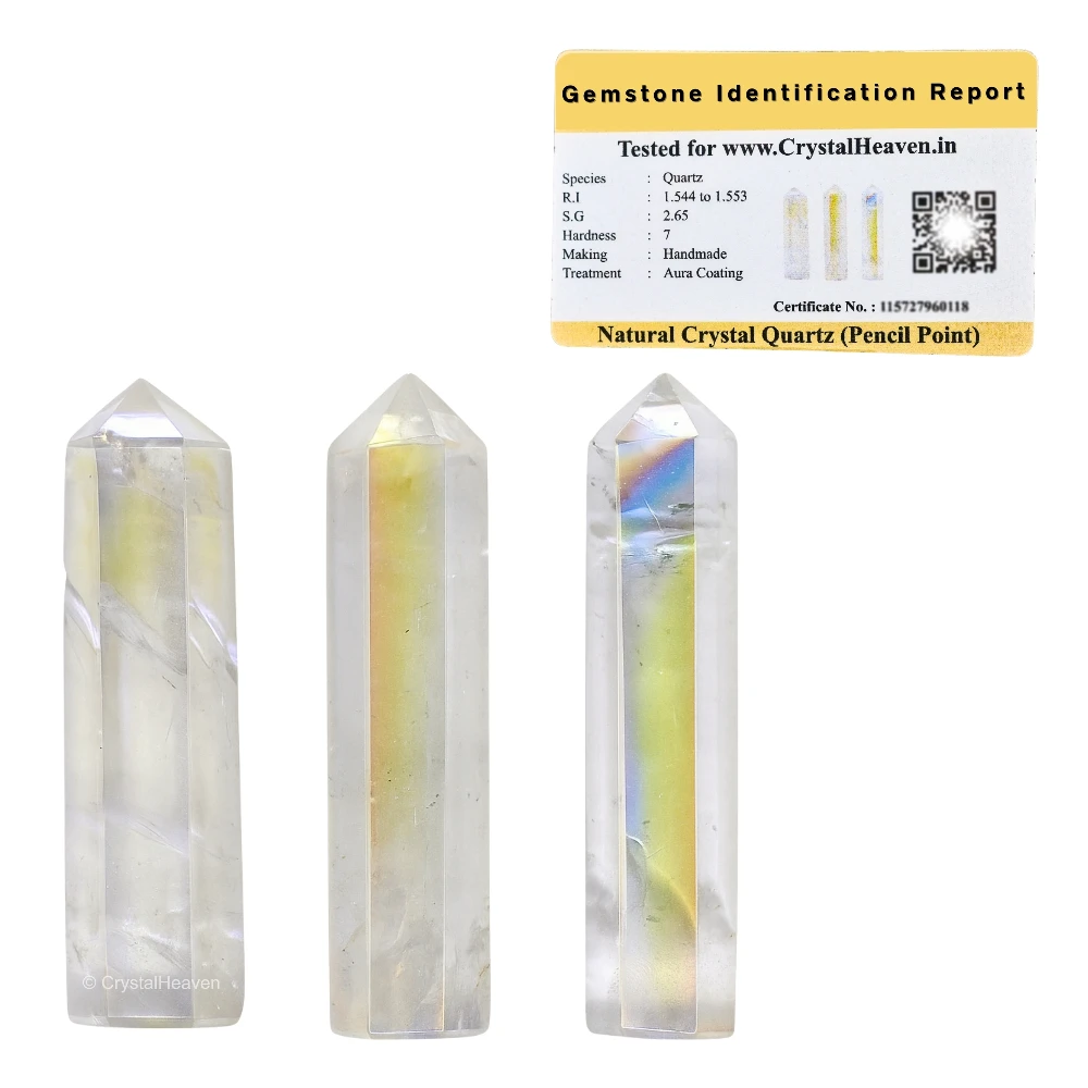 Angel Aura Quartz Pencil Points (Set of 3) - Image 2