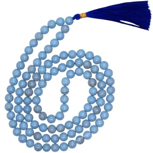 Angelite Japa Mala (Without Knot)