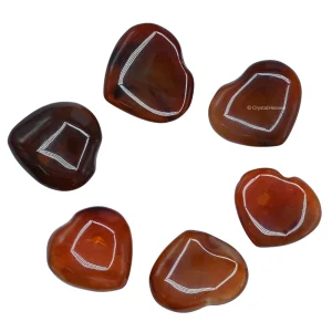 Carnelian Mini Heart - 15 mm (Pack of 5)