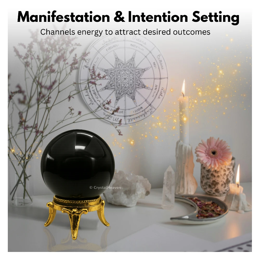 Black Agate Sphere (1.5 Inch) - Image 6