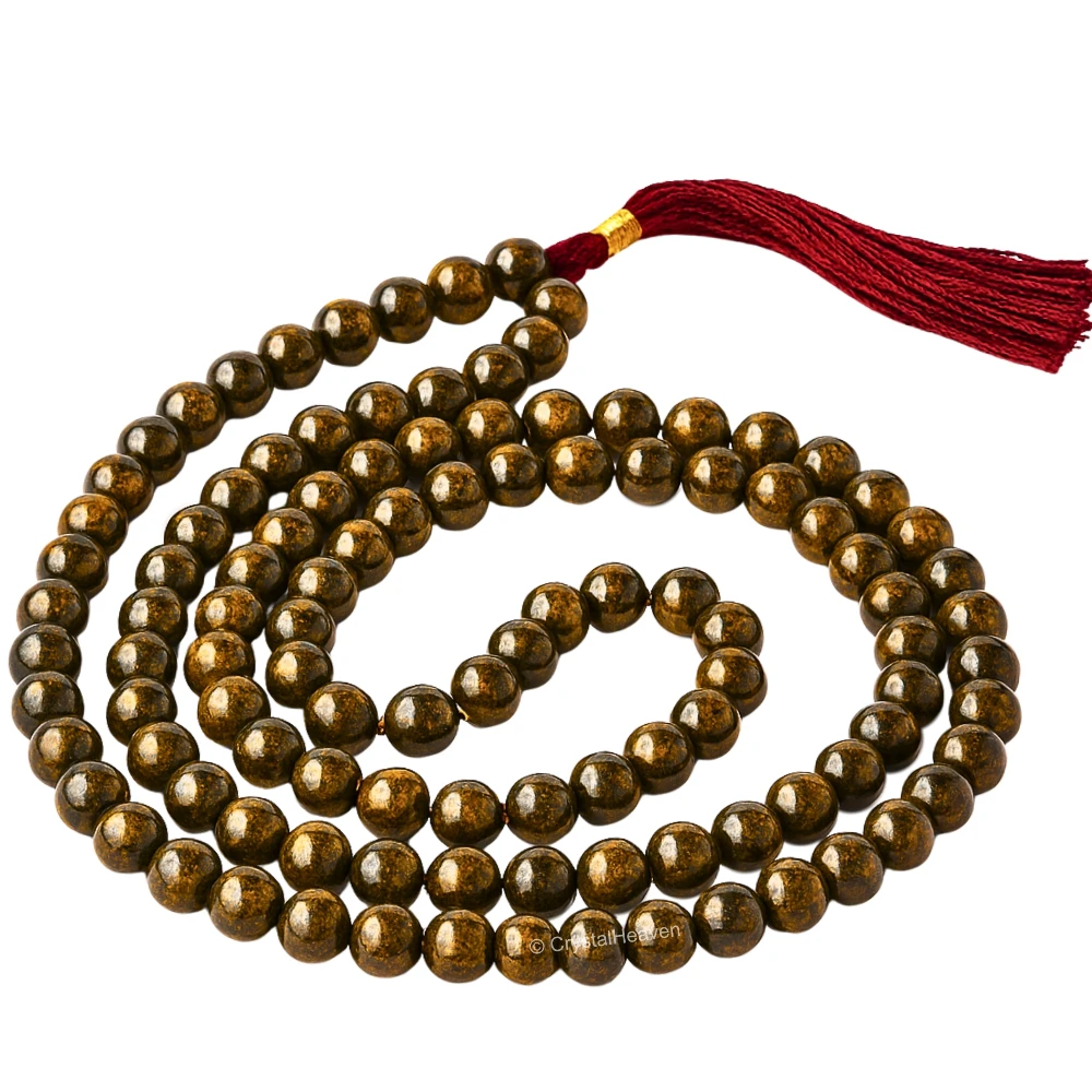 Bronzite Japa Mala (Without Knot) - Image 3