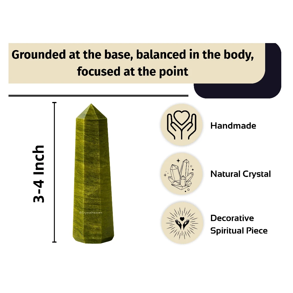 Vesuvianite Crystal Tower (3" to 4" inch) - Image 4