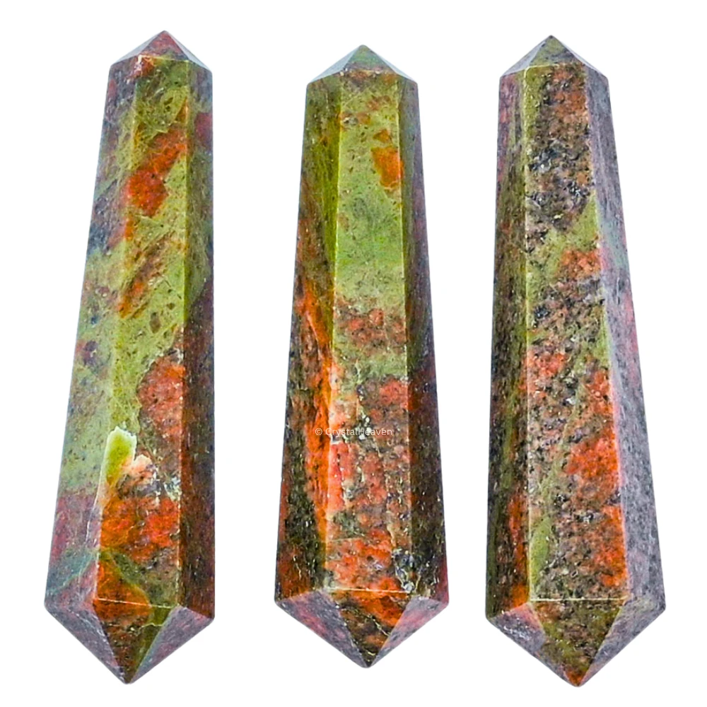 Unakite Pencil Points (Double Terminated) (Set of 3) - Image 5