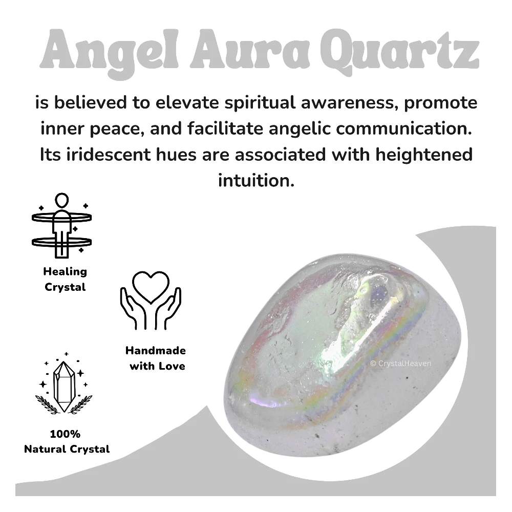 Tumbled Angel Aura Quartz Stones (30 Gram) - Image 3