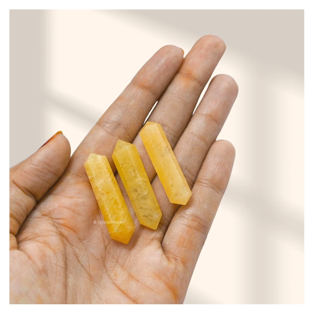 Yellow Aventurine Pencil Points (Double Terminated) (Set of 3) - Image 3