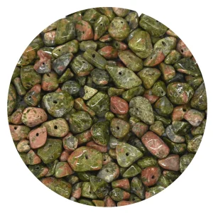 Unakite Chips - Pre Drilled