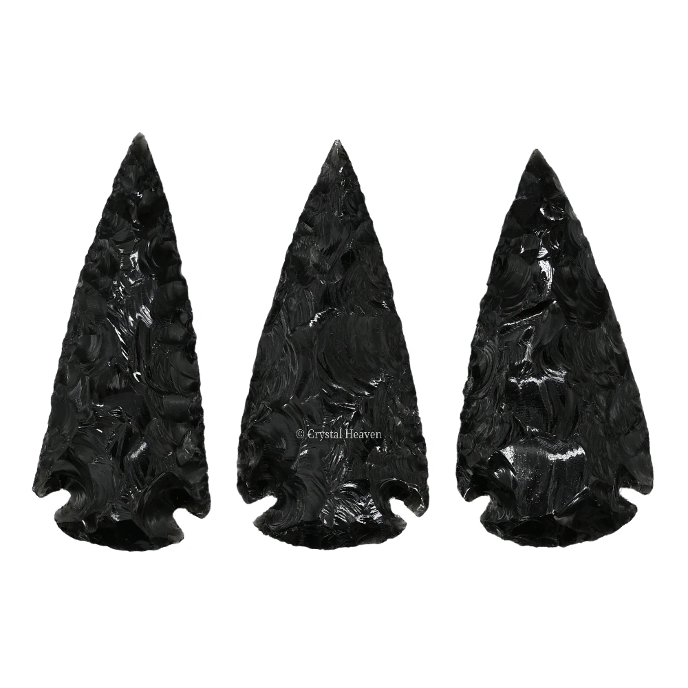 Black Obsidian Arrowhead - 2" to 3" - Image 2