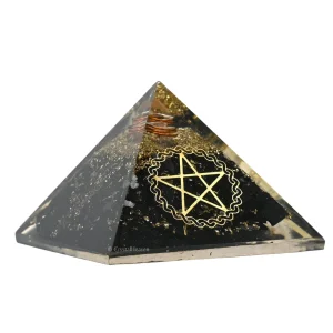 Black Tourmaline Orgone Pyramid (Pentacle)