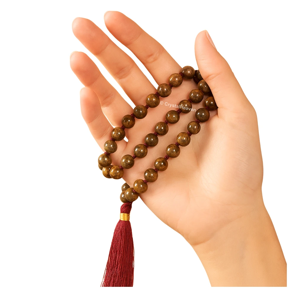 Bronzite Japa Mala (Hand Knotted) - Image 4
