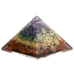 7 Chakra Orgone Pyramid (Chakra Metatron Cube)