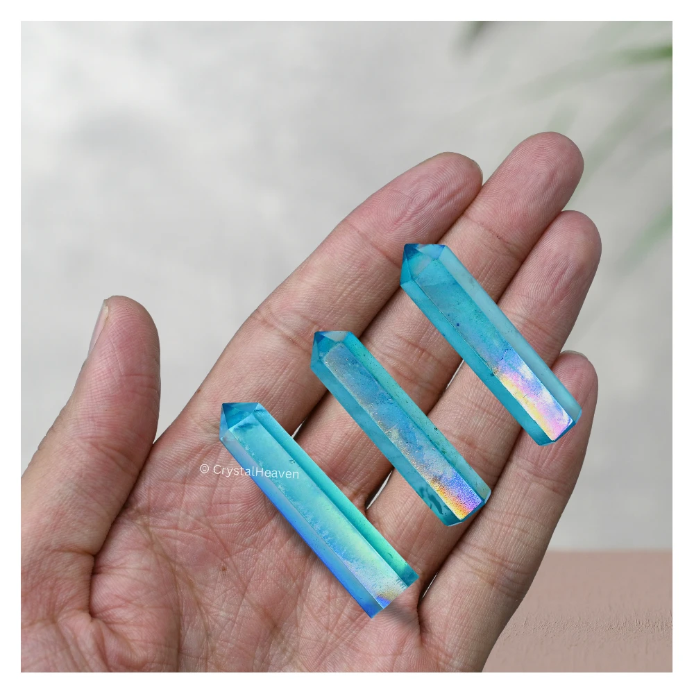 Aqua Aura Quartz Pencil Points (Set of 50) - Image 5