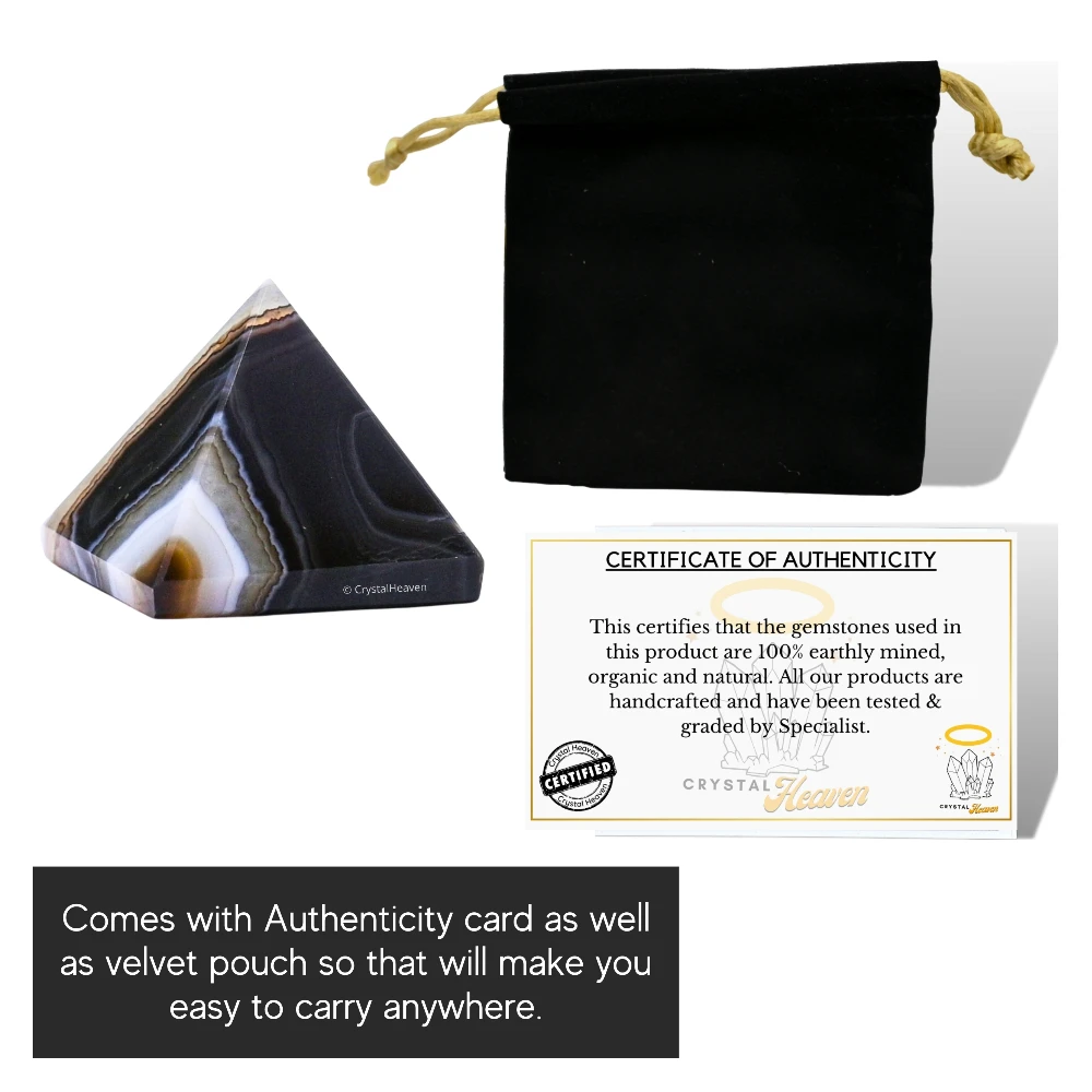 Black Onyx Pyramid (1 Inch) - Image 5