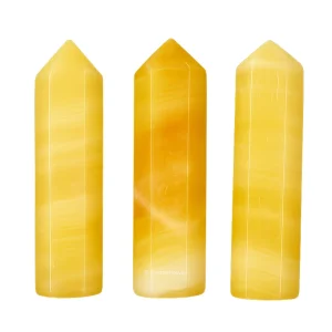 Yellow Calcite Pencil Points (Set of 10)