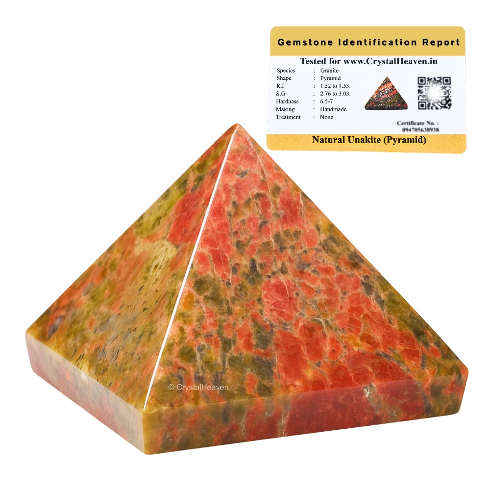 Unakite Pyramid (2 Inch) - Image 2