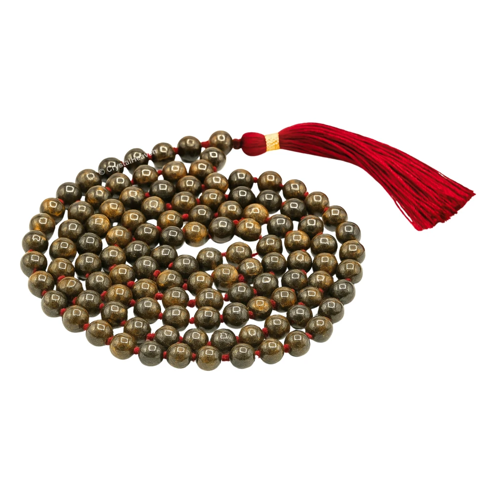 Bronzite Japa Mala (Hand Knotted) - Image 5