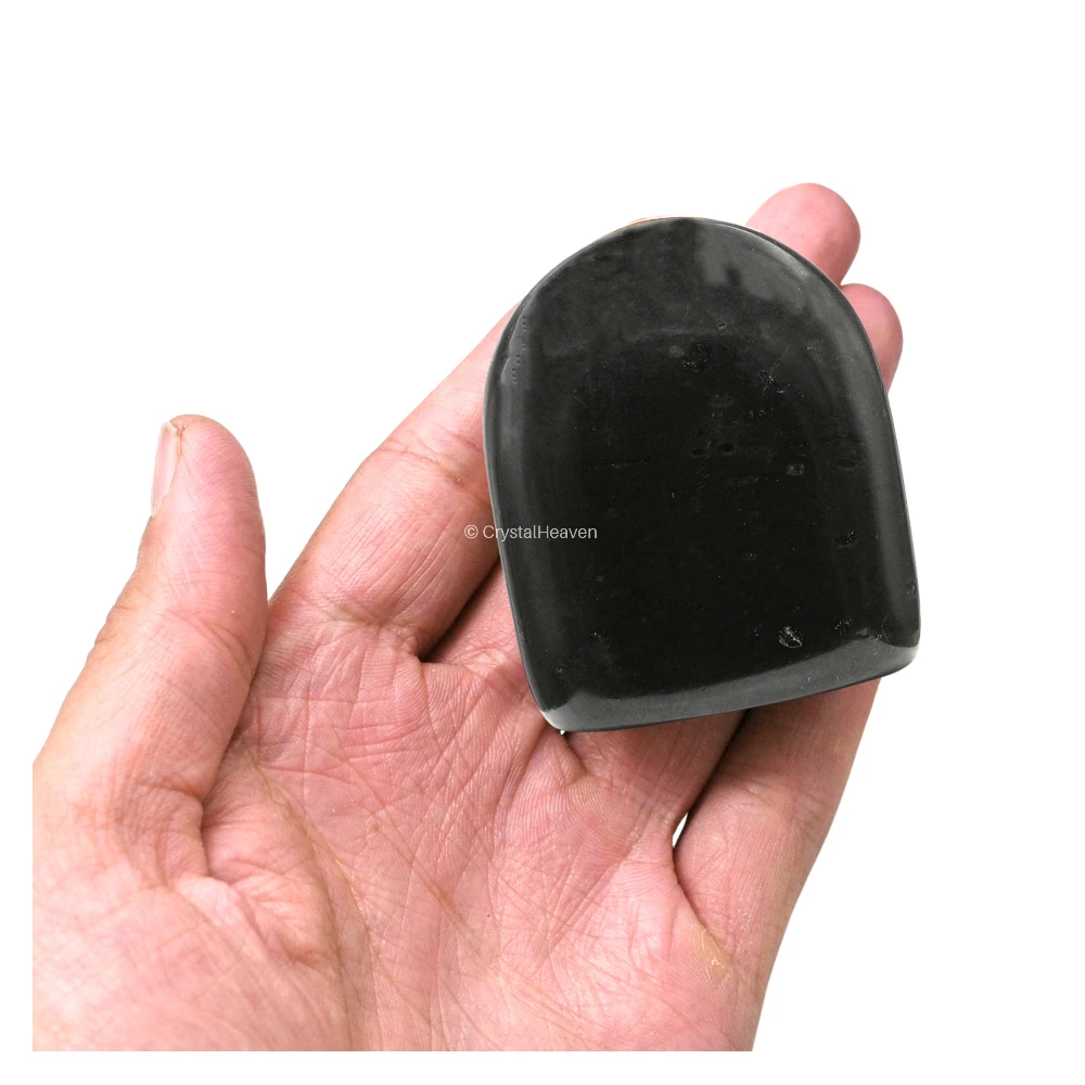 Black Tourmaline Standing Palm Stone (Large) - Image 4