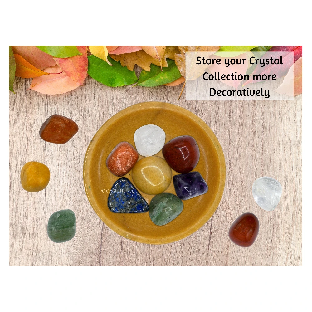 Yellow Jasper Crystal Bowl - 2 Inch - Image 6