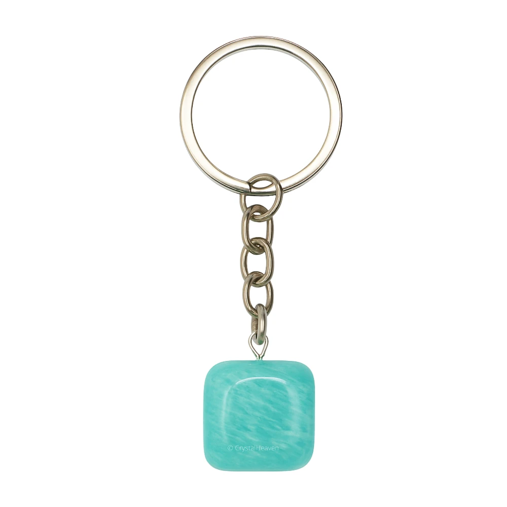 Amazonite Crystal Keychain (Tumbled)