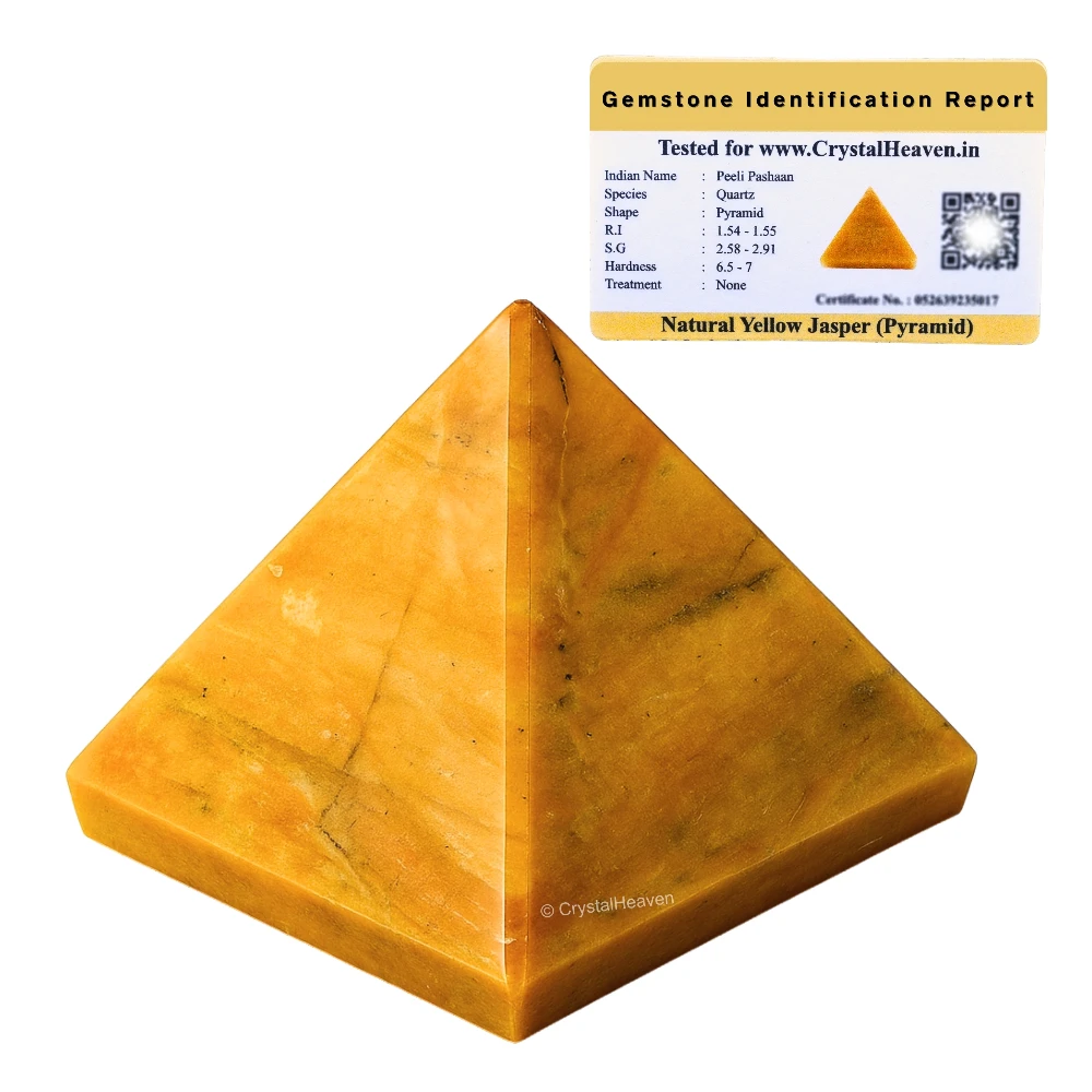 Yellow Jasper Pyramid (2 Inch) - Image 2