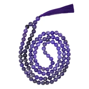 Amethyst Japa Mala (Without Knot)