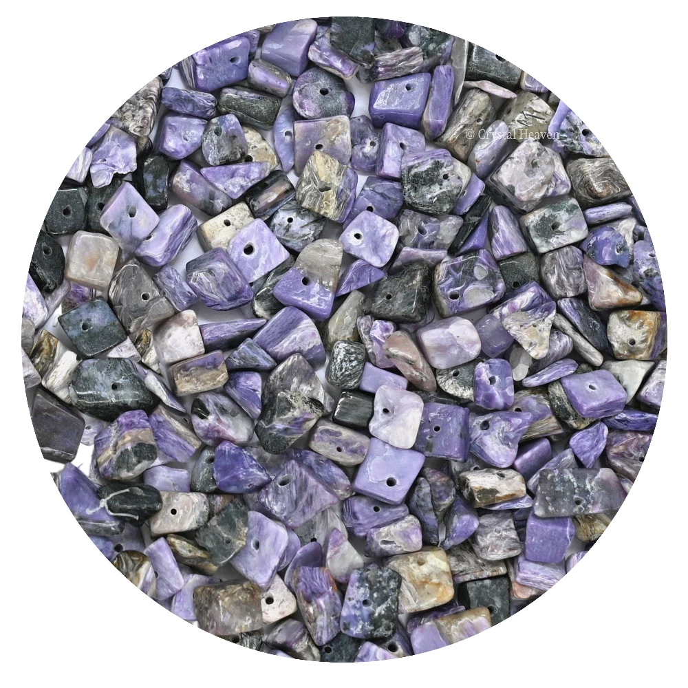 Charoite Chips - Pre Drilled