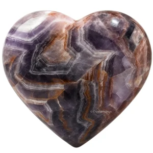 Amethyst Chevron Heart