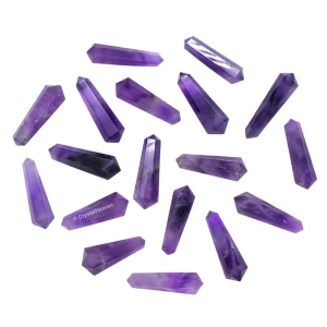 Amethyst Pencil Points (Double Terminated) (Set of 3)