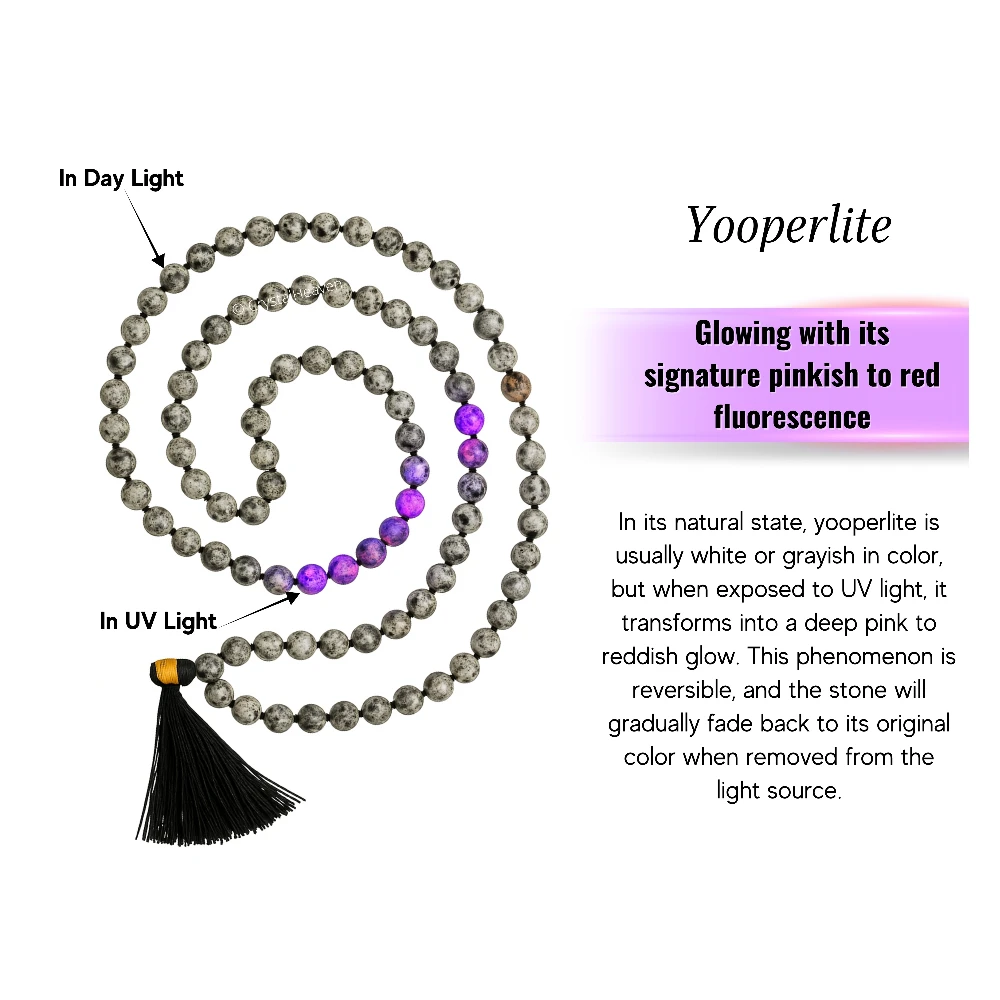Yooperlite Japa Mala (Hand Knotted) - Image 6