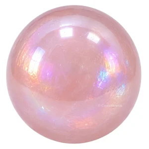 Angel Aura Rose Quartz Sphere (1 Inch)