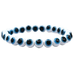 White Evil Eye Bracelet