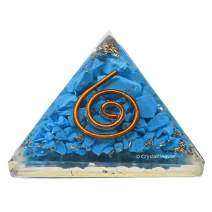 Turquoise B Orgone Pyramid - 30mm