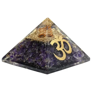Amethyst Orgone Pyramid (OM)