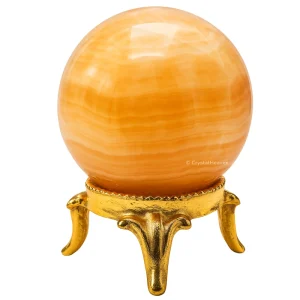 Yellow Calcite Sphere (2 Inch)