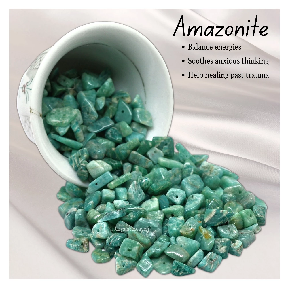 Amazonite Chips - Pre Drilled - Image 4