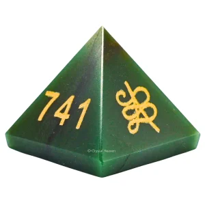 Zibu Money Pyramid - Green Aventurine Crystal Pyramid (2 Inch)