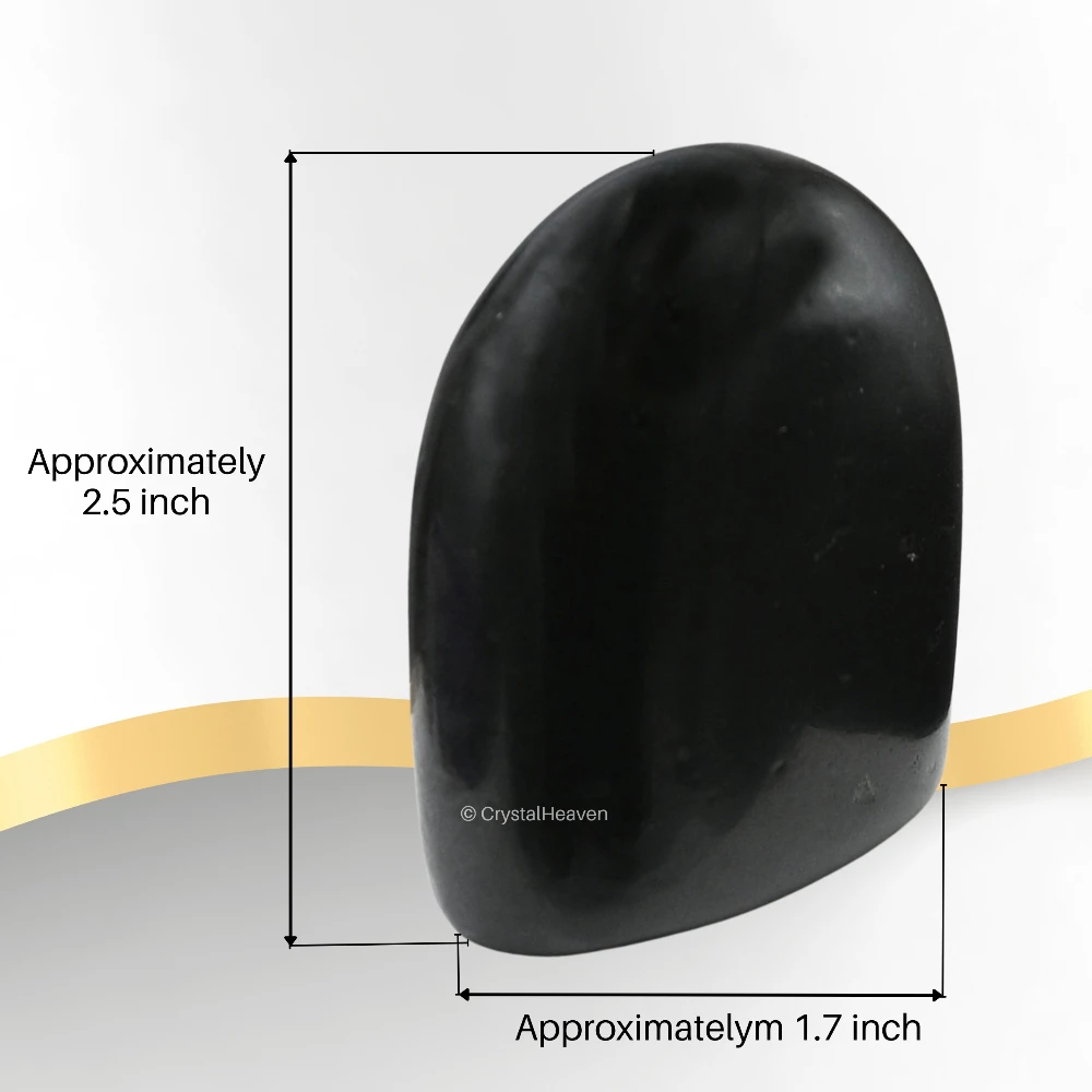Black Tourmaline Standing Palm Stone (Large) - Image 3