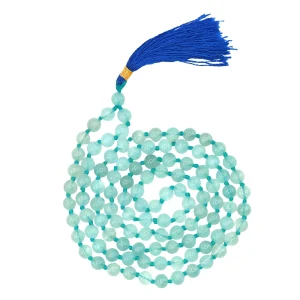 Aquamarine Japa Mala (Hand Knotted)