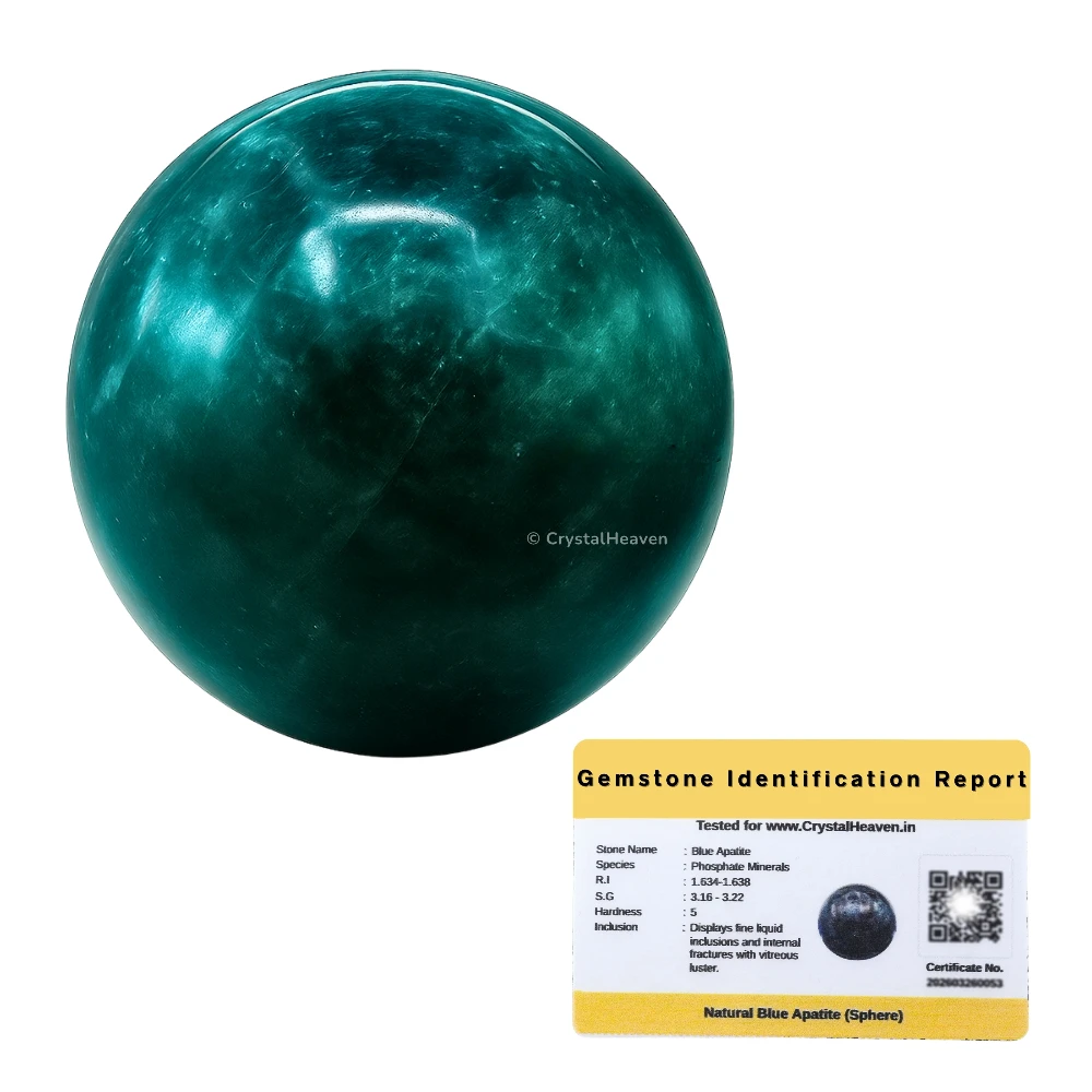 Blue Apatite Sphere (1.5 Inch) - Image 2