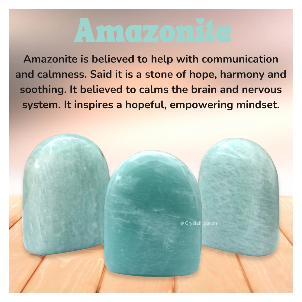 Amazonite Standing Palm Stone (Large) - Image 5