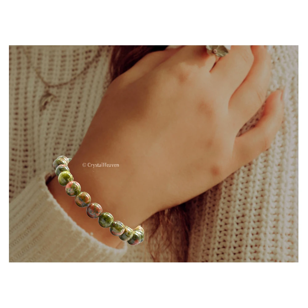 Unakite Bracelet (Elastic) - Image 5